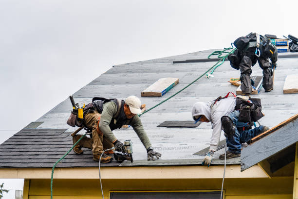 Professional Roofing technician working in Whiting, WI